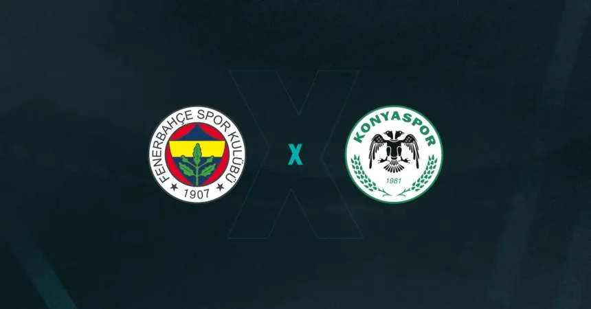 Escudos de Fenerbahce e Konyaspor, que duelam pelo Campeonato Turco