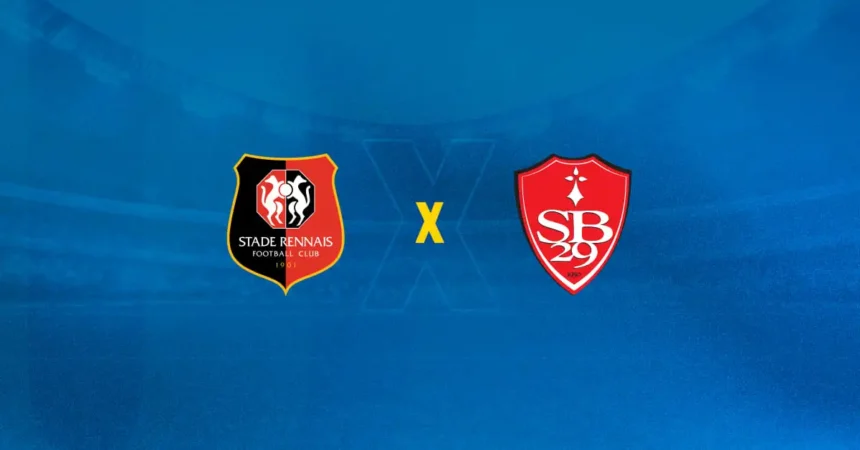 Rennes x Brest: onde assistir, horário e escalações em 13/12 Escudos de Rennes x Brest