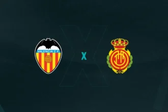 Escudos de Valência e Mallorca, que duelam pela La Liga