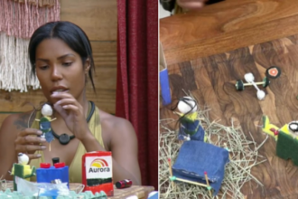 Carol Lekker monta maquete provocando o casal Duda Wendling e Luiz Mesquita; confira! – Record