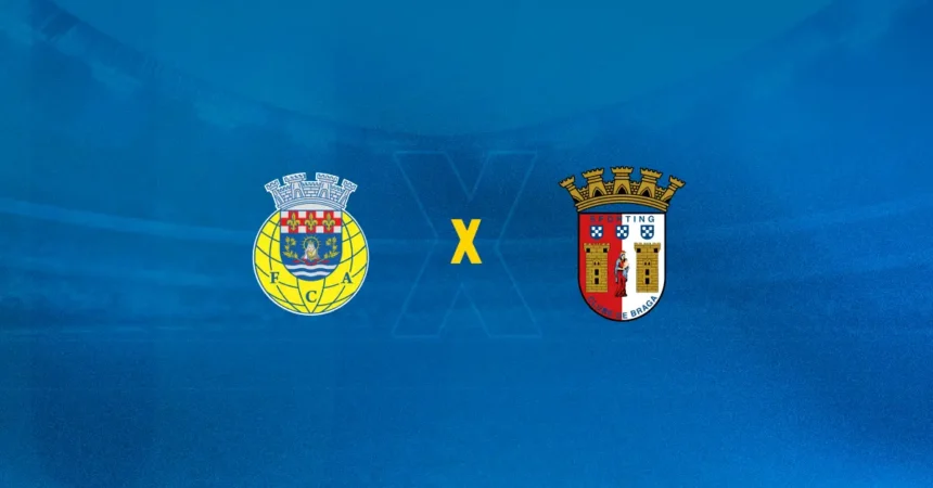Arouca x Braga: onde assistir, horário e escalações em 01/12 Escudos de Arouca x Braga