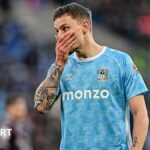 Luke Woolfenden in action during Coventry