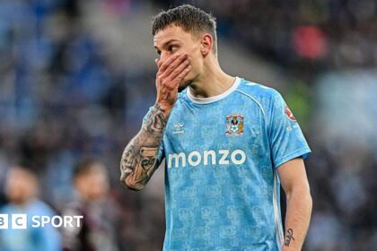 Luke Woolfenden in action during Coventry