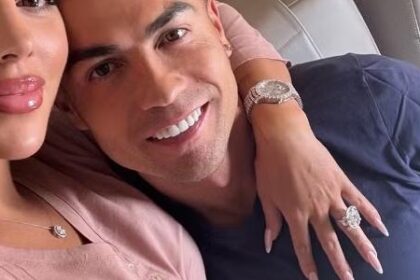 Georgina Rodríguez ostentou aliança milionária de noivado com Cristiano Ronaldo