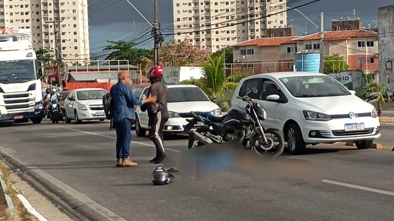 Passageira de moto por app morre em acidente na Av. Menino Marcelo TNH1