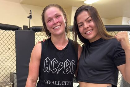 Luana Santos suggests ideal opponent for Ronda Rousey’s final UFC fight after meeting idol