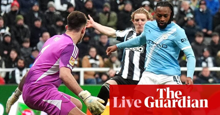 Newcastle United 0-2 Manchester City: Carabao Cup semi-final first leg – live | Carabao Cup