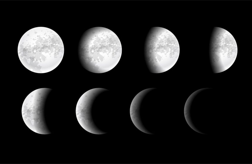 veja as fases da lua no mês