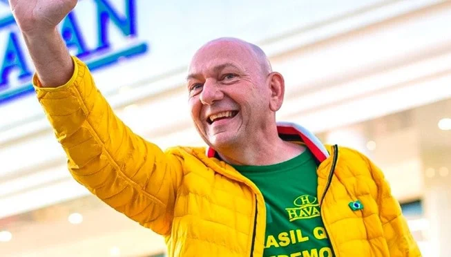 Leila Pereira e Luciano Hang comparação