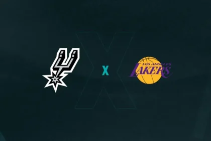 Palpites para San Antonio Spurs e Los Angeles Lakers Escudos de San Antonio Spurs x Los Angeles Lakers