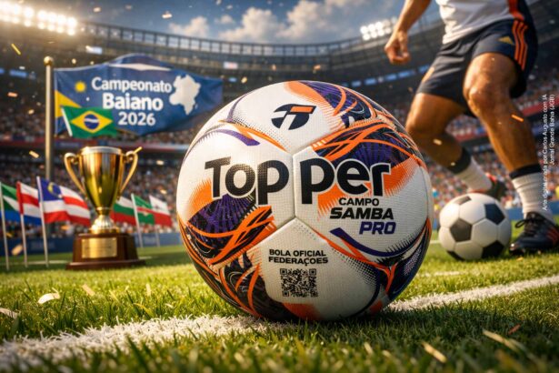 Topper apresenta bola oficial do Campeonato Baiano 2026 e reforça presença no futebol brasileiro