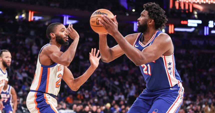 Joel Embiid (left knee, right ankle) probable for Sixers-Nuggets on Monday