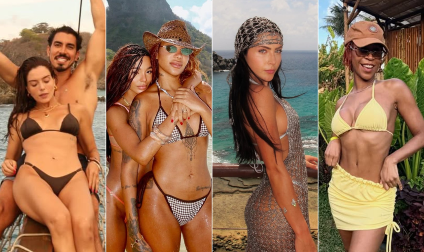 Famosos escolhem Fernando de Noronha como destino de verão Famosos elegem Fernando de Noronha como principal destino do verão neste ano; veja quem está no local