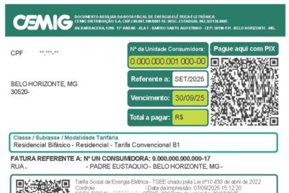 Nova fatura da Cemig começa a chegar nas casas dos clientes – Patos Notícias (PN)