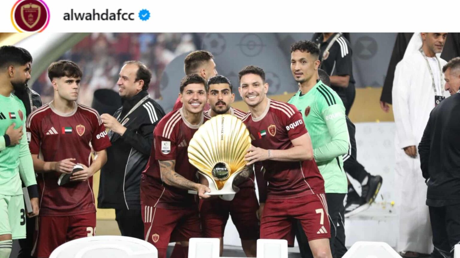Jadsom conquista seu primeiro título no futebol profissional Jadsom pelo Al-Wahda