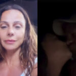 Viviane Araújo recebeu a visita do marido