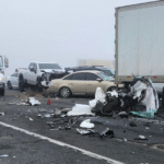 Acidente com 59 veículos fecha rodovia na Califórnia por horas 59-vehicle pile up in foggy conditions closed major California highway for hours