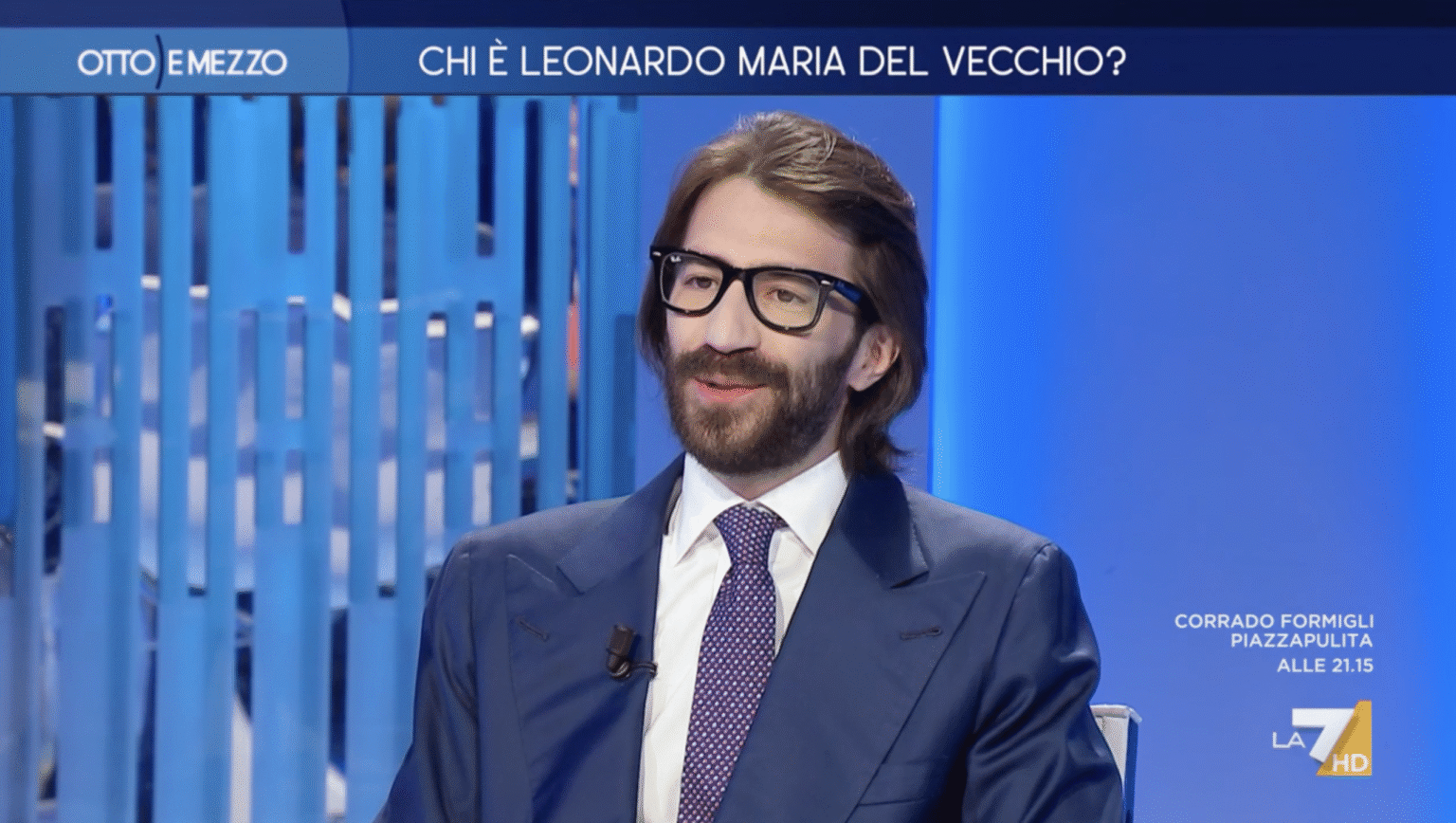 Leonardo Del Vecchio concede entrevista à La7 La surreale intervista di Leonardo Del Vecchio a La7