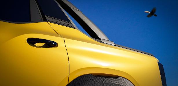 VW apresenta Tukan, picape híbrida prevista para 2027 contra Toro Teaser revela parte da lateral traseira da inédita VW Tukan, que deve ser mostrada por inteira no fim deste ano para estrear em 2027